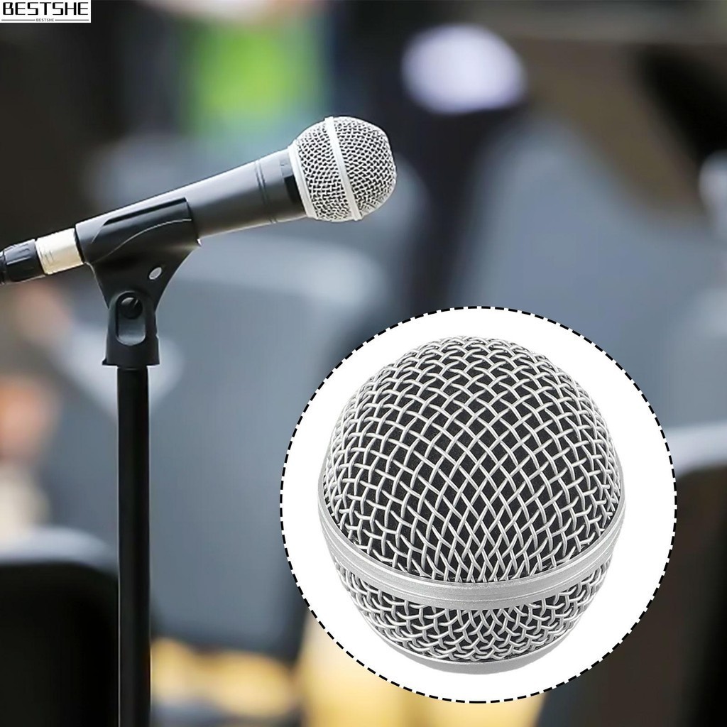 {bestshe}Enhance Your Mic's Performance with a Steel Replacement Mesh Head For Shure Beta