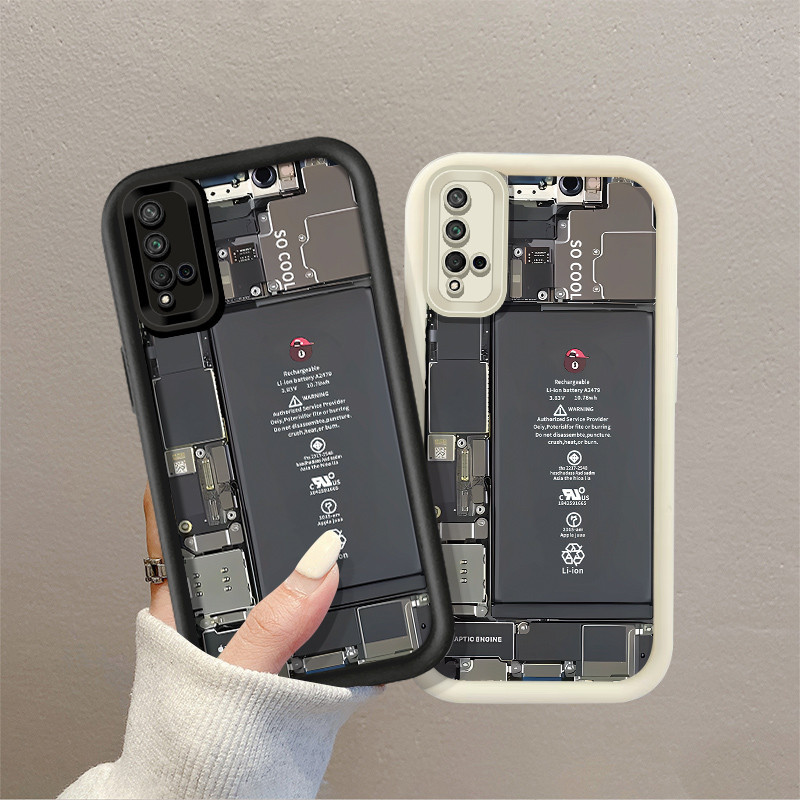 ปลอกสําหรับ Huawei Nova 5t 6se 7i/Huawei Y6P Y7A Y7 Y9 Prime Y7 Pro 2019 Y9 2019 แผงวงจรรูปแบบซิลิโคนเลนส์ป้องกันเคสโทรศัพท์