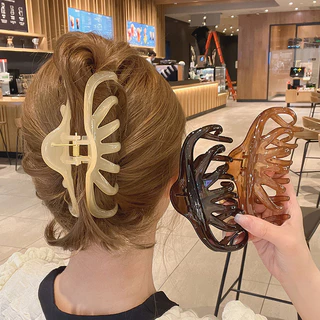 1 ชิ ้ นขนาดใหญ ่ Elegant Lady สาวเกาหลี Grips Hairpin Hairclips อุปกรณ ์ เสริมผม