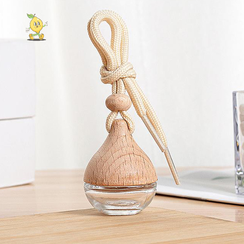 [mozh ] 6ml Empty Car Air Freshener จี ้ ขวดแก ้ วพร ้ อมหมวก [TH ]