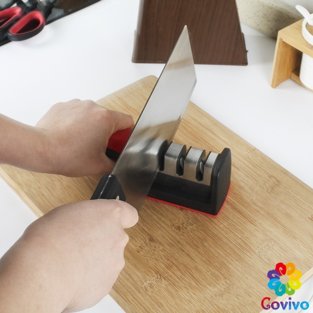 Covivo ที่ลับมีด อุปกรณ์ลับมีด หินลับมีด ลับได้ เครื่องลับมีด แท่นลับมีด / Knife sharpener - รูปที่ 2