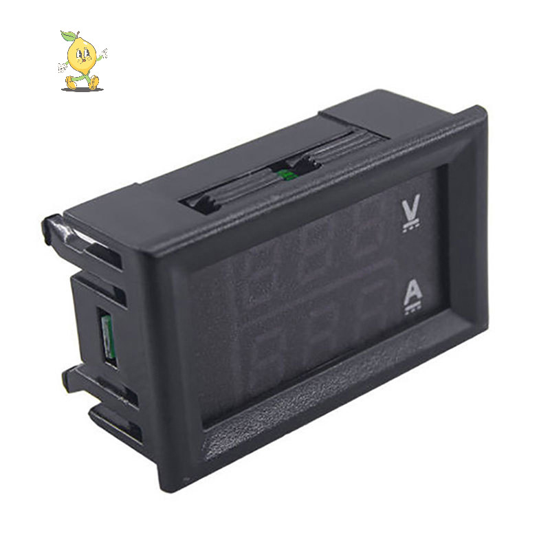 [mozh] Dc 0-100V 10A โวลต์มิเตอร์แบบดิจิตอลแอมป์มิเตอร์ Dual Display เครื่องตรวจจับแรงดันไฟฟ้า Current Meter แผง Amp Volt Gauge 0.28&quot; Led สีแดงสีน้ําเงิน [TH]