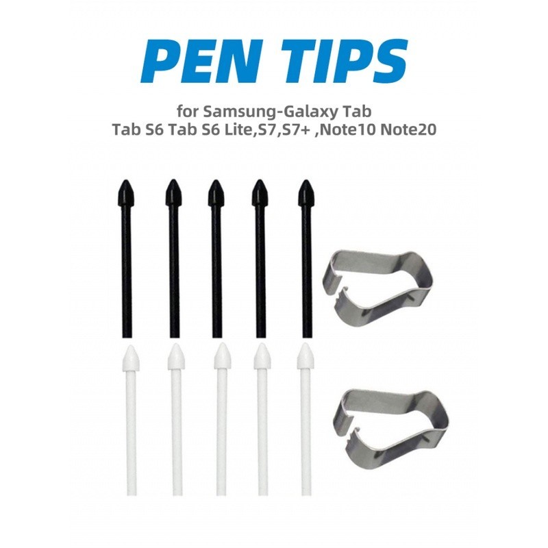 เคล็ดลับสไตลัสทดแทนสําหรับ Samsung S Pen Original - เข้ากันได้กับ Galaxy Tab S6 Lite/S6/S7+/S7 FE/S8+/Note 10/20