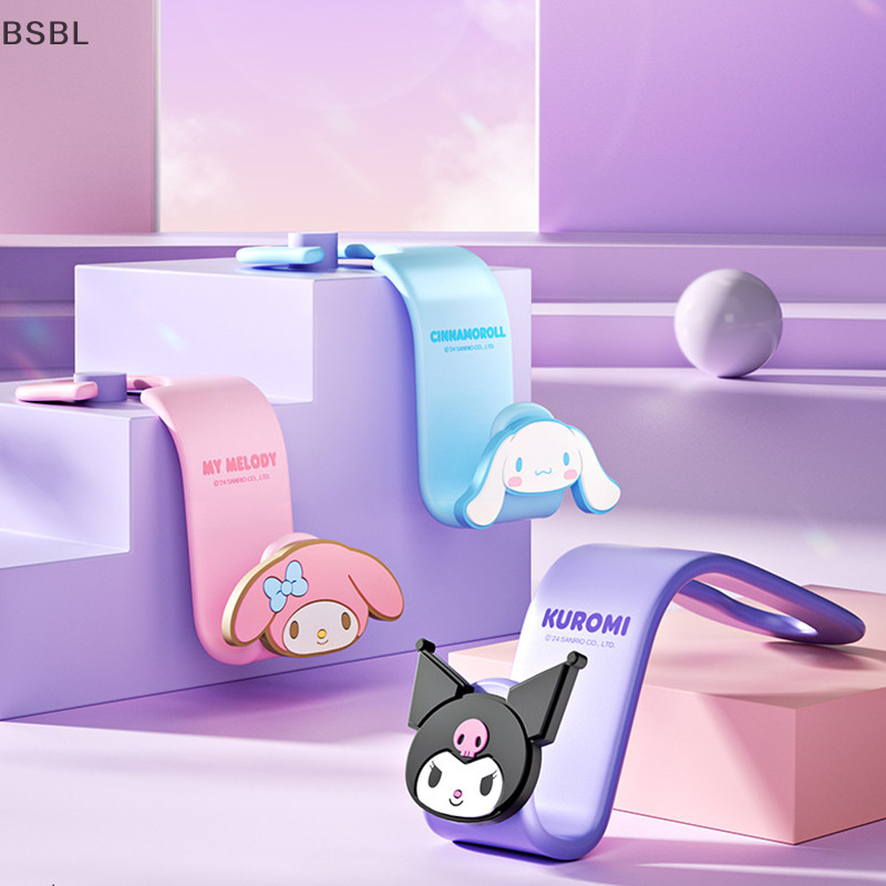 Bsbl Kawaii Sanrio Car Headrest Hook Hello Kitty Kuromi Melody Auto Back Seat Organizer Universal แขวนกระเป๋าผู้ถือน่ารักอุปกรณ์เสริม BL
