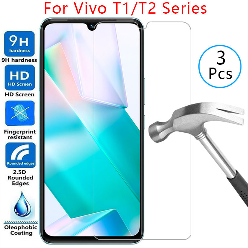 สําหรับ vivo t1 pro t1x t2 t2x ฝาครอบกระจกนิรภัยบน vivot1 5g vivot1x vivot2 vivot2x t 1 1x 2x 1t 2t 