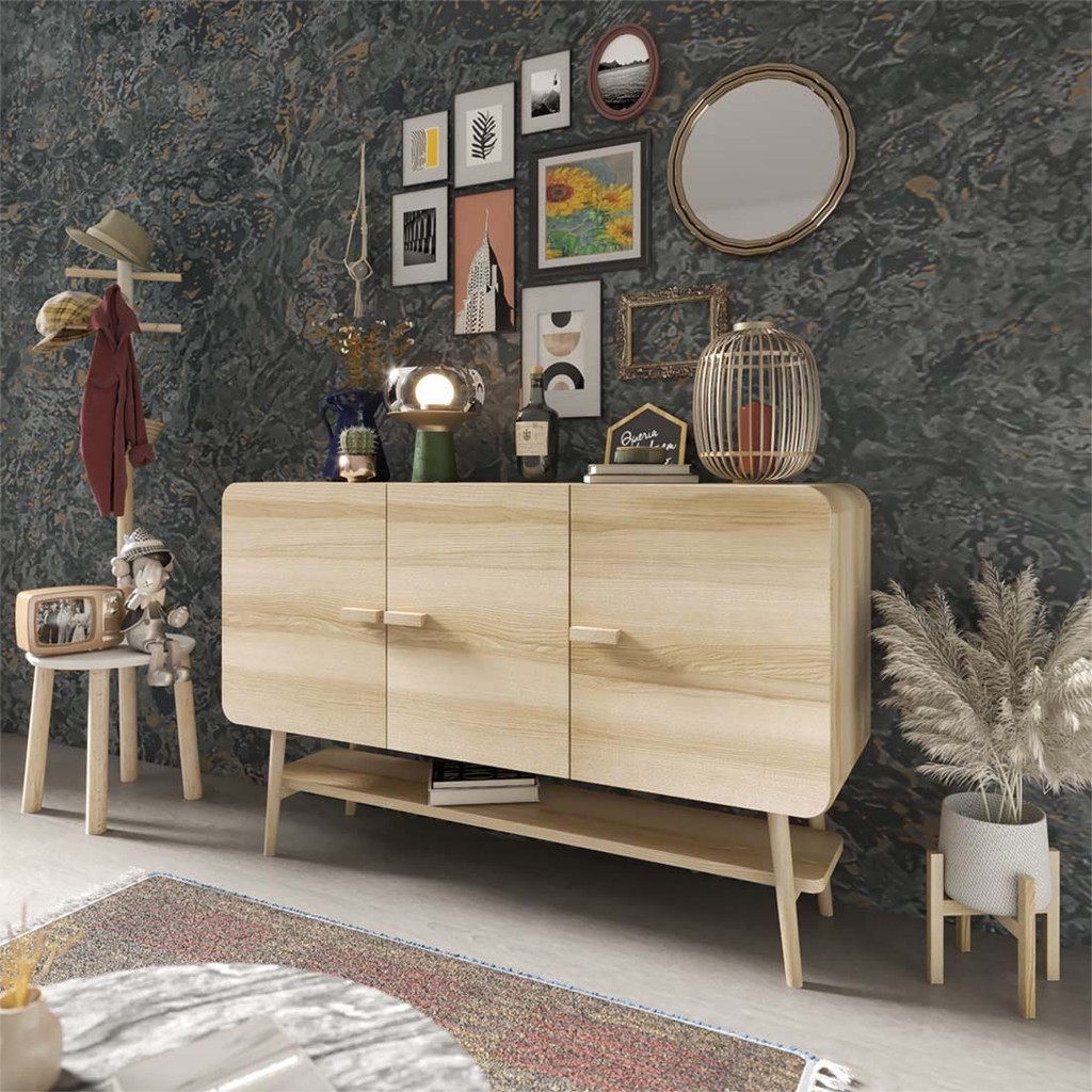 SB Design Square ตู้เก็บของ KC-PLAY รุ่น FEELIN สีลินเบิร์ก (150x45x90 ซม.) แบรนด์ KONCEPT FURNITURE