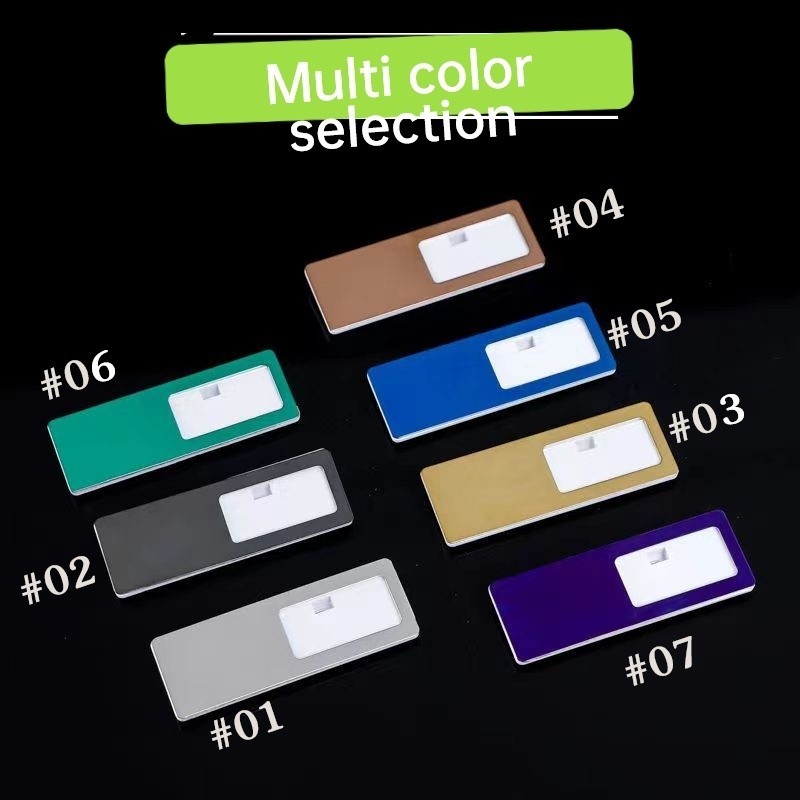 กระจก การ์ดงานจานนมสแตนเลส ช่องเต้านม งานสั่งทํา กระจกป้ายชื่อสแตนเลส ป้ายชื่อบัตรทํางาน ป้ายชื่อทํางาน บัตรทํางานสั่งทํา แม่เหล็กพร้อมขา - รูปที่ 5