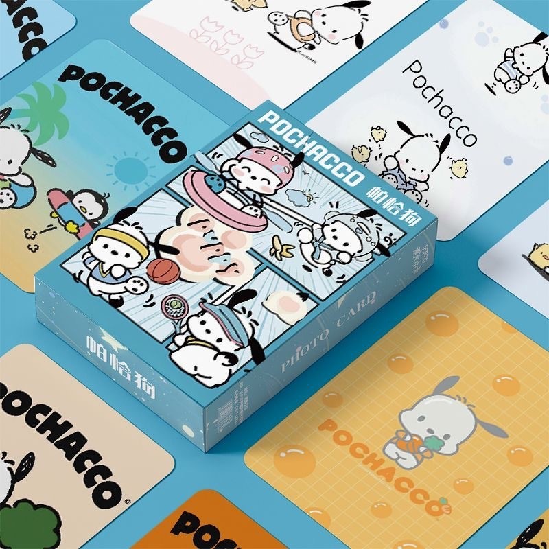 50-55pcs Manga Manhwa Identity V Laser Holographic Lomo Cards Pochacco Dawn of the Dragon Jujutsu Kaisen Photocards Night by the Sea Blue Archive Auto World Hologram Postcards