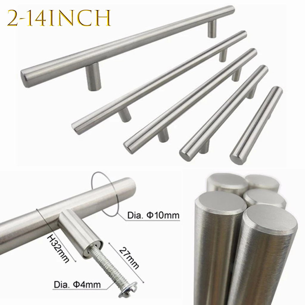 2~14 inch furniture handle stainless steel handle long handle wardrobe handle cabinet handle drawer handle T-shaped handle