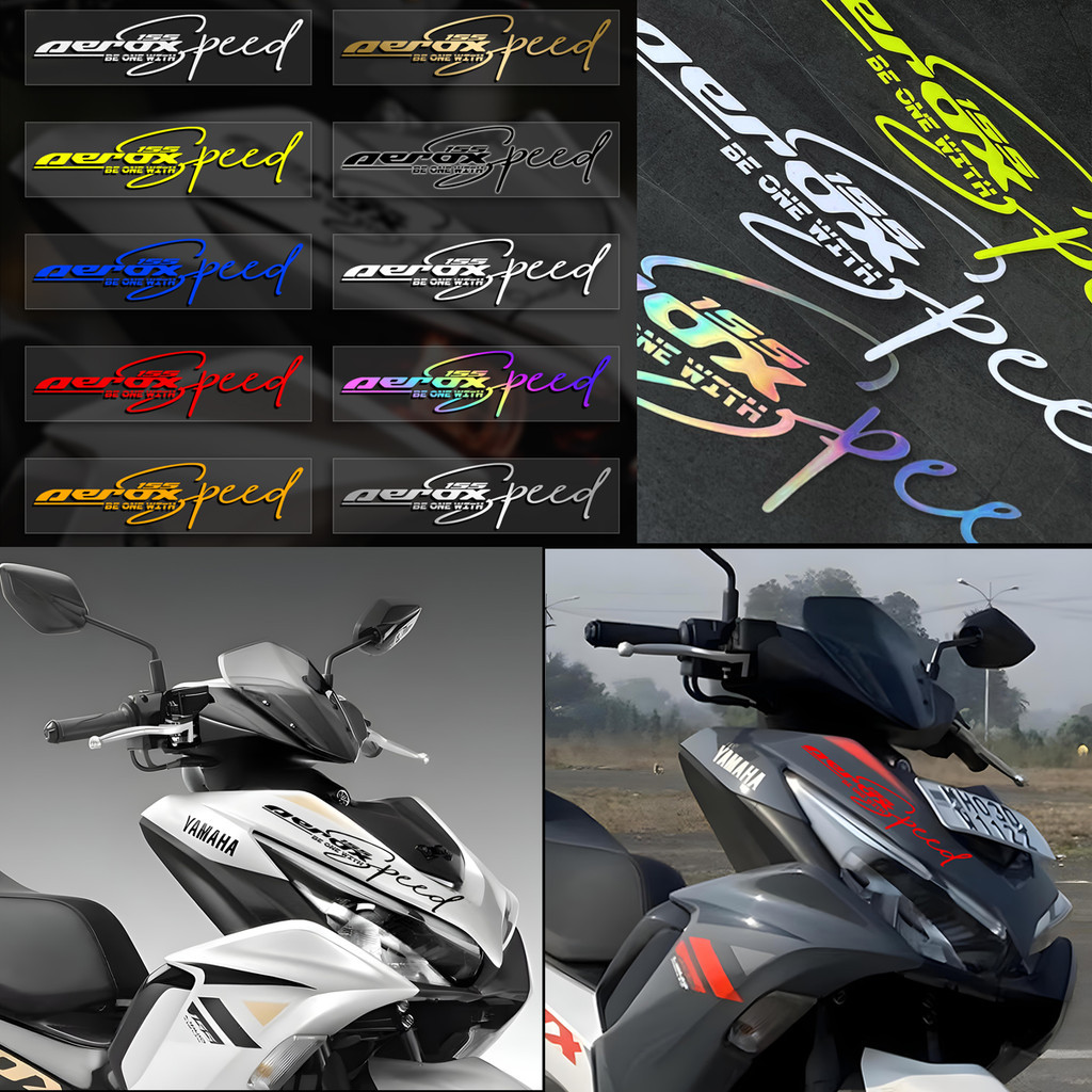 สติกเกอร์แฟริ่งแถบด้านข้างรถจักรยานยนต์สะท้อนแสงสําหรับ YAMAHA AEROX155 AEROX 155