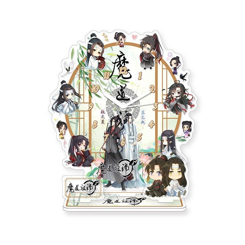 Mo Dao Patriarch นาฬิกาตกแต่ง Wei Wuxian Lan Wangji Humanoid ยืนป้ายอะนิเมะอุปกรณ์ต่อพ่วง Creative วันเกิดเด็กของขวัญ20240625