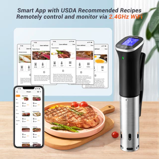 INKBIRD ISV-300W WiFi หม้อหุงช้า ควบคุมผ่านแอปพลิเคชัน กันน้ำ เหมาะสำหรับทำสเต็กในครัวของคุณ