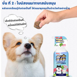 QQ PET เตรียมพร้อม500mlสเปรย์ฝึกการขับถ่าย เพียงพ่น ฝึกหมาและแมวขับถ่ายสเปรย์ฝึกขับถ่ายสุนัขสเปรย์ฝึกหมาฉี่