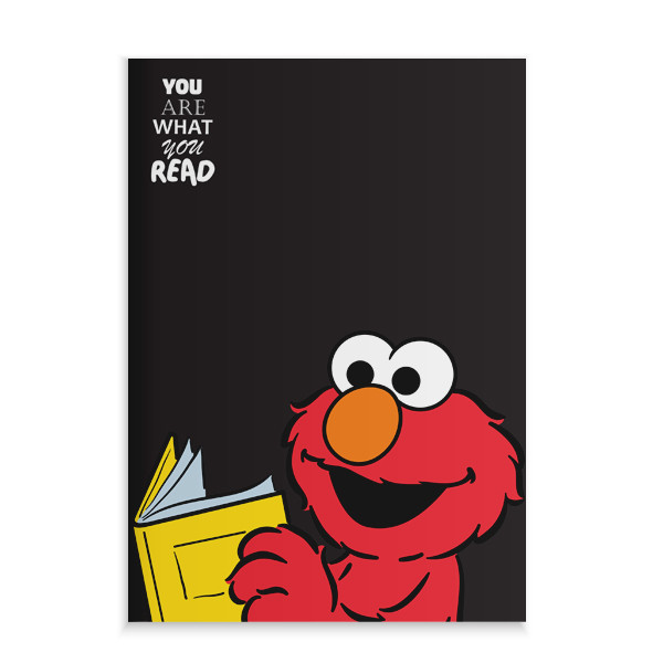 Bundanjai (สมุด) SST5-สมุดปกอ่อนมุงหลังคา A5 : SST&YWR Elmo A5 Notebook (SST5-NB-A5EL-BK) W14.8xH21 cm. Ruled-70g3