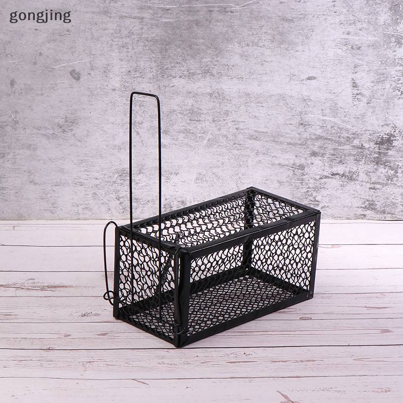 Gong Mice Trap Cage Rodents Trap Mouse Catcher สัตว์ควบคุม Self-locking Mousetrap Reusable Catch หนูกรง th