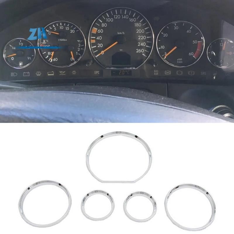 รถ Speedometer Gauge Dial แหวนเครื่องมือแผงแหวนสําหรับ W140 & R129 1991-1999 S280,S320,S420,S500,S600 อะไหล่อุปกรณ์เสริม