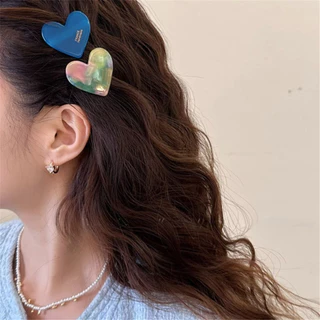 New Sweet Purple Blue Milk White Black Green Love กิ๊บติดผมอะคริลิคจากญี่ปุ่นและเกาหลีใต้