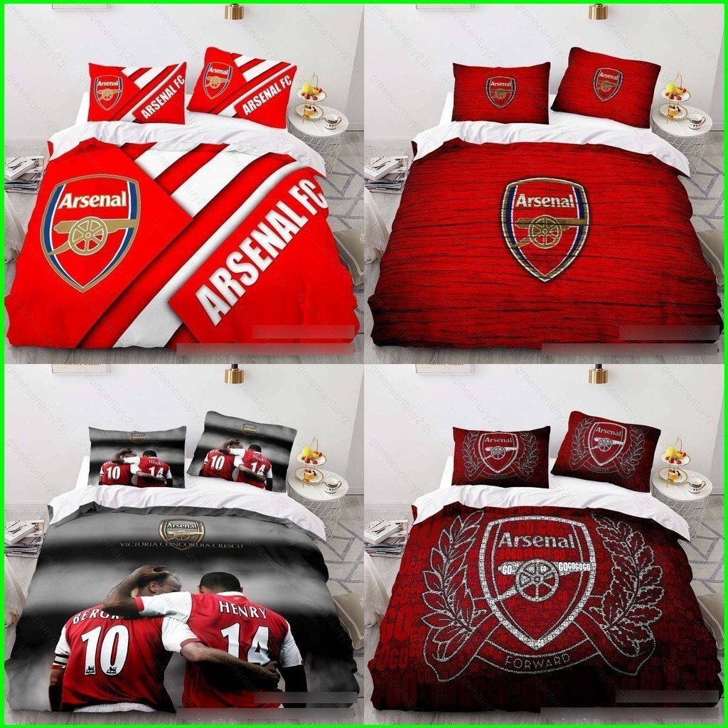 Gy Arsenal 3in1 ชุดเครื่องนอนผ้าปูที่นอนผ้านวมปลอกหมอนห้องนอนล้างทําความสะอาดได้หอพักสูท