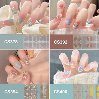 🛵มีส่งด่วน 🛵พร้อมส่ง (เกรดหนา) สติกเกอร์ติดเล็บ สติ๊กเกอร์ติดเล็บ 1แผง กันน้ำติดทน อบได้แต่ไม่แข็ง