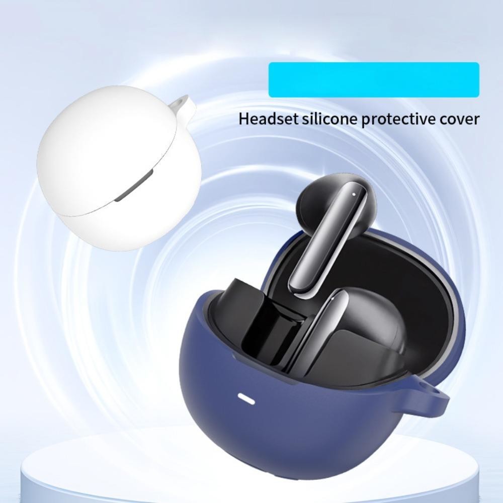 ฝาครอบ MYRON, ป้องกันกันกระแทก, นุ่มพร้อมตะขออุปกรณ์เสริมหูฟังเคสซิลิโคนสําหรับ QCY Aailbuds /+(HT10)