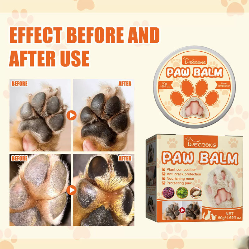 DOME PET😻บาล์มบำรุงสำหรับสุนัขและแมว บาล์มสุนัข สำหรับสัตว์เลี้ยง 50กรัม บำรุงอุ้งเท้า ช่วยให้อุ้งเท้าเนียนนุ่ม