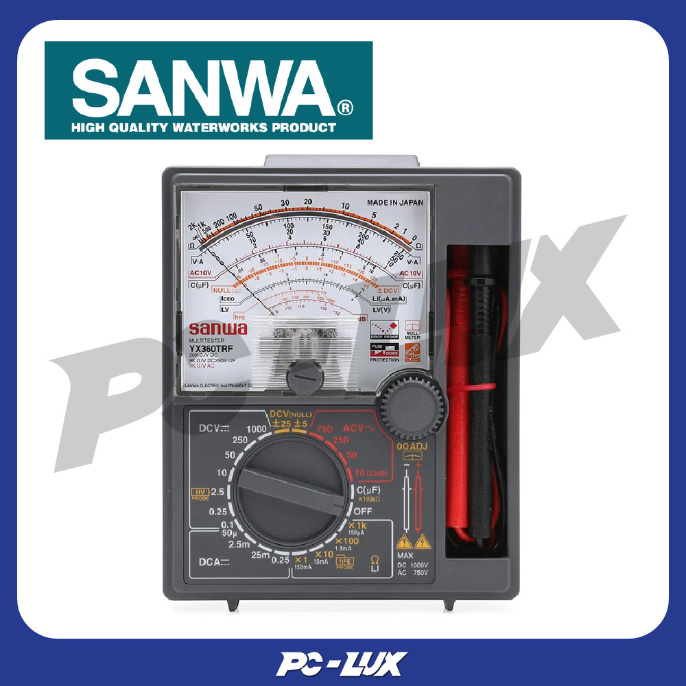 SANWA มัลติมิเตอร์ รุ่น YX-360TRF สีดำ