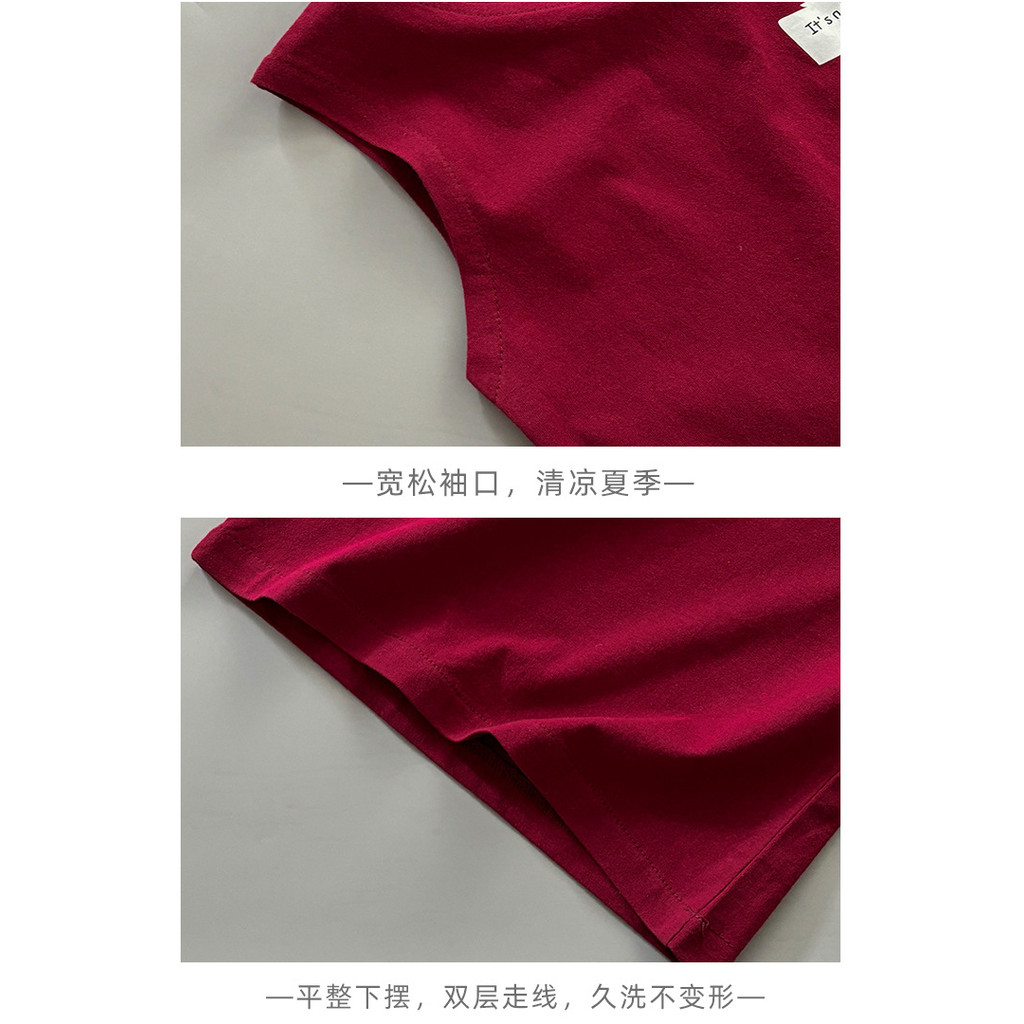 [มล] 80-160ซม ชุดเสื้อกั๊กผ้าฝ้ายเด็กผ้าฝ้ายแท้แขนกุดสาวฤดูร้อนเวอร์ชั่นเกาหลีเด็กเสื้อผ้าเด็กชายชุดสองชิ้น - รูปที่ 3