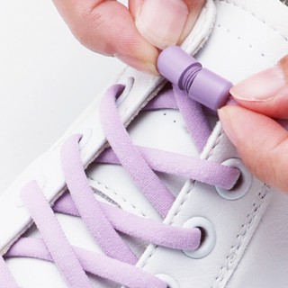 ใหม่แคปซูลล็อคเชือกผูกรองเท้าโดยไม่ต้องผูกรองเท้าผ้าใบไม่มีผ…