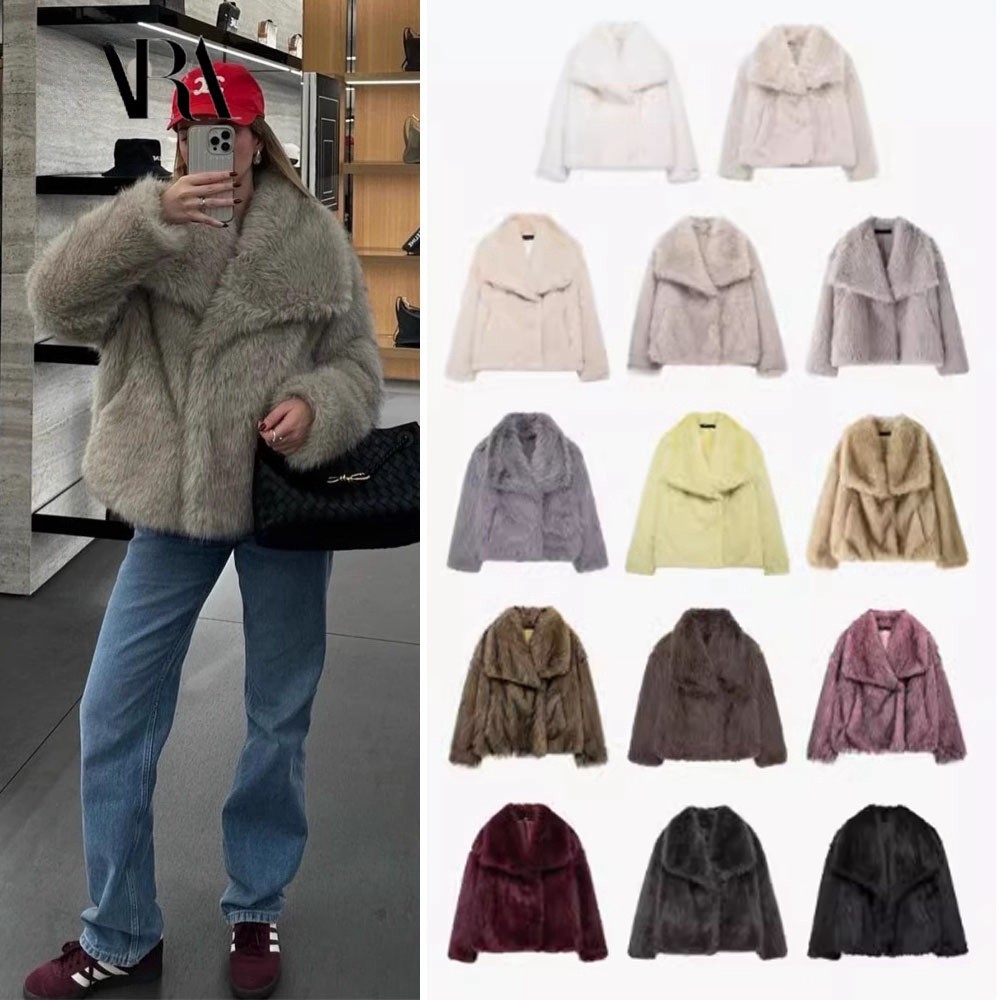 จ้าวหลิน สไตล์ใหม่ผู้หญิงยุโรปสไตล์อเมริกันขนสัตว์เทียมผลเสื้อแจ็คเก็ตสั้น 4360240 712