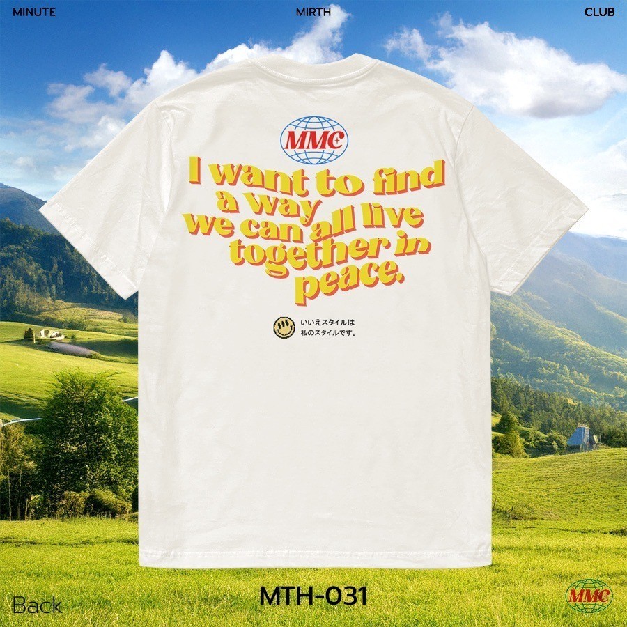 S-5XL เสื้อยืดสตรีทแฟชั่น คอลเลคชั่นใหม่จากแบรนด์ Minute Mirth (MTH-031)