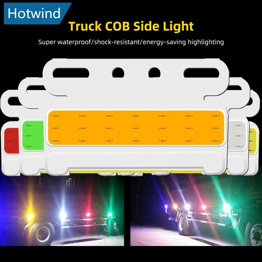 Hw 1 PC 24V Ultrathin Trailer รถบรรทุกด้านข้าง Clearance Marker โคมไฟไฟเตือน 21 LED ด้านข้าง Marker 