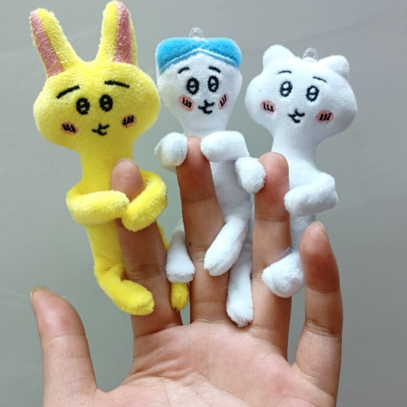Jiyikawa ของเล่นตุ๊กตา chikawa chikawa chikawa จี้ตุ๊กตา Super Muscle Line Handmade Full Body Movable รูปลูกตุ้ม