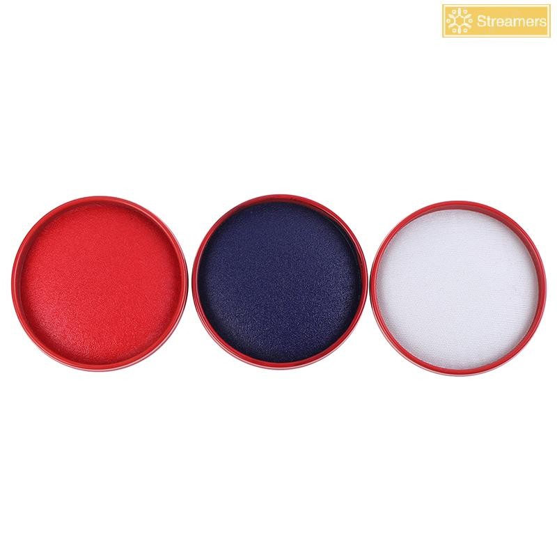 {Streamers} การประดิษฐ์ตัวอักษร Chinese Yinni Pad Stamp Vermilion inkpad Seal Painting Red Ink Paste ใหม่