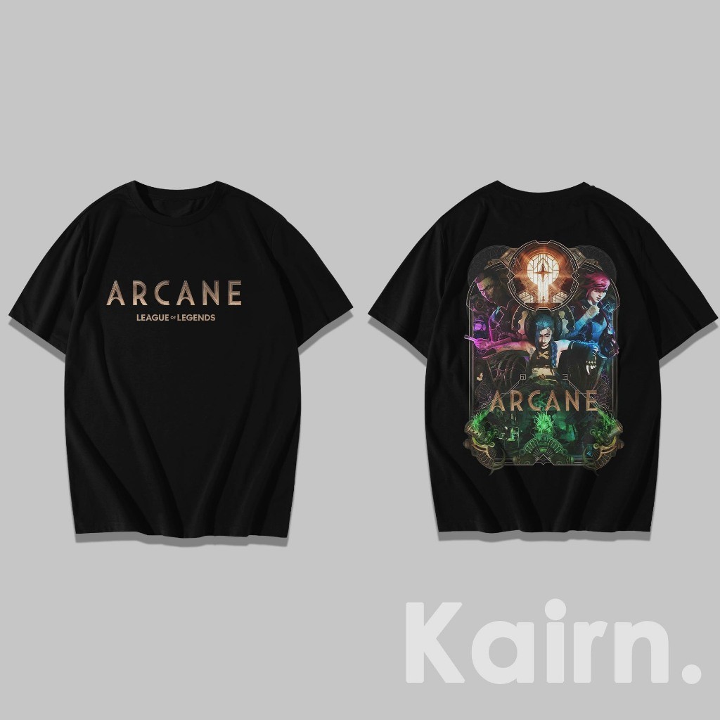 เสื้อยืดฟิล์ม Arcane / เสื้อยืด League of Legends / แฟน ๆ Merch S-5XL