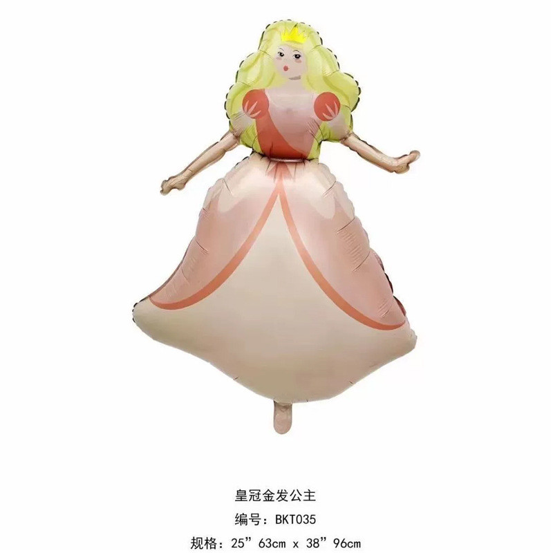 ปราสาทเจ้าหญิงรถม้ารูปร่างฟิล์มอลูมิเนียมบอลลูนเด็กพรรคพื้นหลังผนังตกแต่งสาววันเกิดแรกตกแต่งการจัดบอลลูน - รูปที่ 6