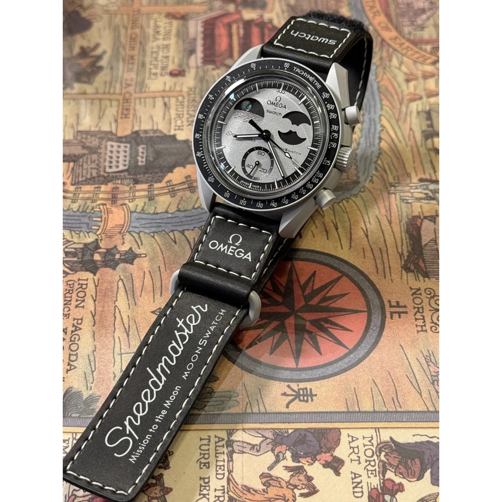 Mission TO EARTHPHASE Mens Watches Movement Plant Full Function Chronograph Luminous นาฬิกาข้อมือ