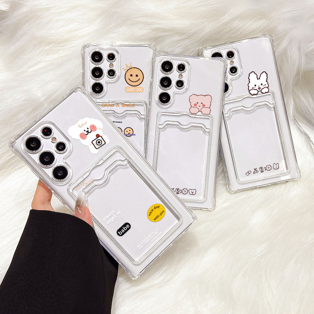 Card Holder เคส For Samsung A55 5G A16 A15 A06 A05 A05S A54 A52s A12 A22 A23 A25 A34 A35 A53 A14 A13 A71 A73  เคสทรศัพท์