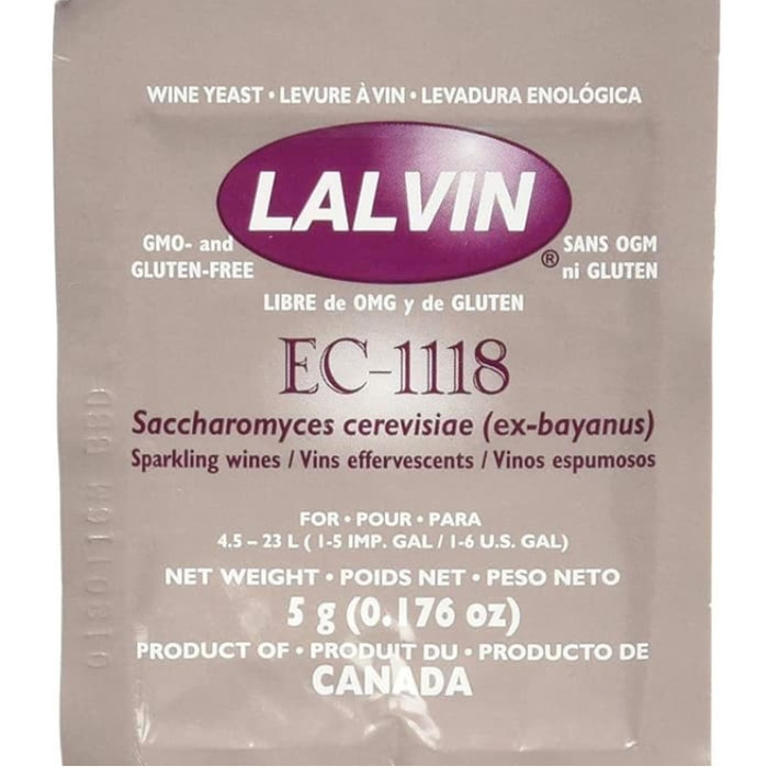 Imatton Lalvin ยีสต์ไวน์แห้ง EC 1118 alc 18%