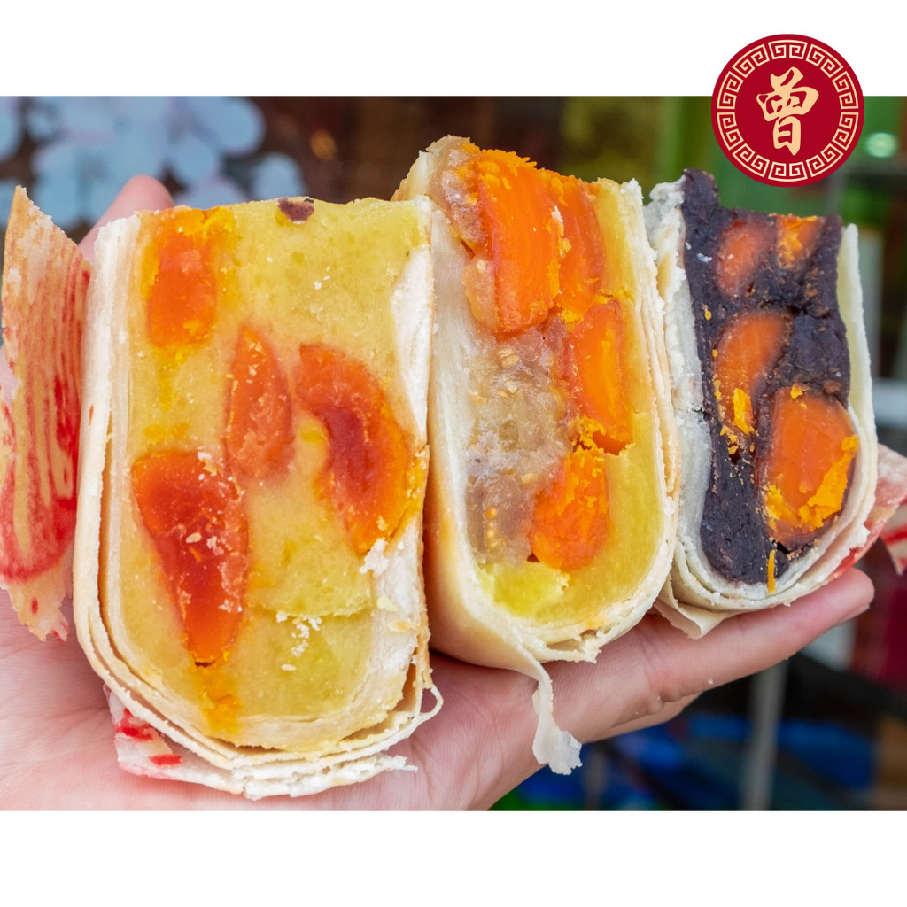 🥮 ขนมเปี๊ยะไข่พิเศษ ไซส์ XXL ไส้ฟัก ไข่เค็ม 5 ฟอง 700 กรัม ขนมเปี๊ยะบางกรวย ขนมเปี๊ยะไข่เค็ม - รูปที่ 2