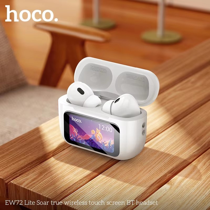 HOCO EW72 Lite หูฟังไร้สาย TWS จอสัมผัสอัจฉริยะ 12 ฟังก์ชั่น บลูทูธ 5.4 หูฟังมีจอ touchscreen hc3