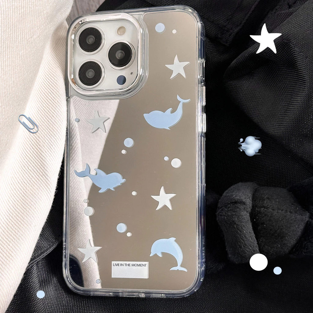 INS Case For เคส iPhone 11 13 16 15 14 12 17 Pro Max เคสไอโฟน11 13promax 16pro Cute เคสโทรศัพท์มือถือเคลือบกระจกไฟฟ้า thumbnail 3