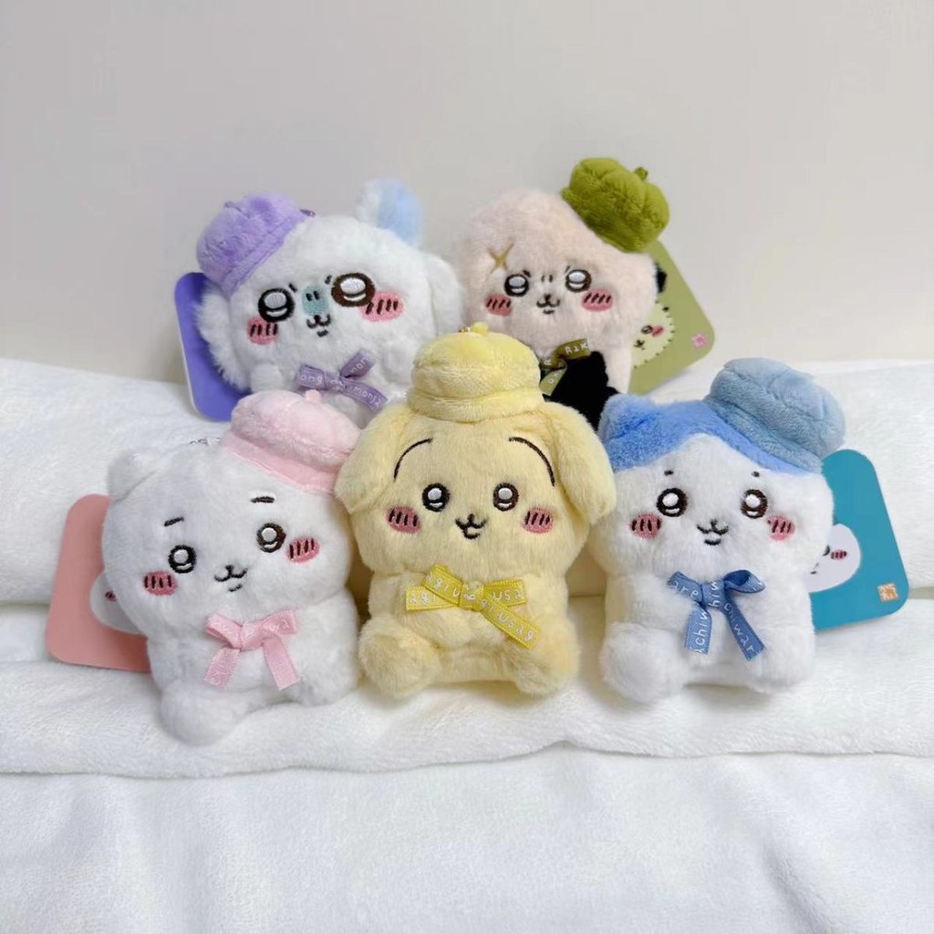 Chikawa chikawa chikawa Beret chikawa chikawa chikawa จี้ผ้ากํามะหยี่ chikawa พวงกุญแจ