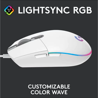 Logitech G102 LIGHTSYNC Gaming Mouse 8,000 DPI (เมาส์เกมมิ่ง ปุ่มมาโคร 6 ปุ่ม ตั้งค่าความเร็วได้ 5 ระดับ พร้อมไฟ RGB)