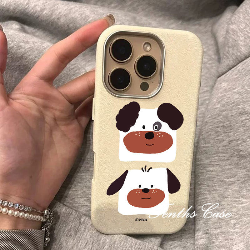 SAMSUNG สําหรับsamsung A36 A26 A16 A06 A35 A25 A15 A56 A55 A05 A04 A03 A54 A53 A52 A50 A32 A34 A23 A22 A14 A13 A12 A11 ตลกหนังกรอบเลนส์นุ่มหนังลูกสุนัขฝาครอบ