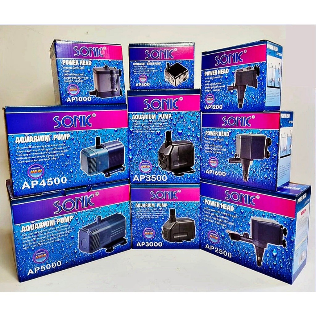 Sonic AP4500, AP5000, AP5500, AP5800 ปั้มน้ำโซนิค ปั้มน้ำตู้ปลา ปั๊มน้ำพุ