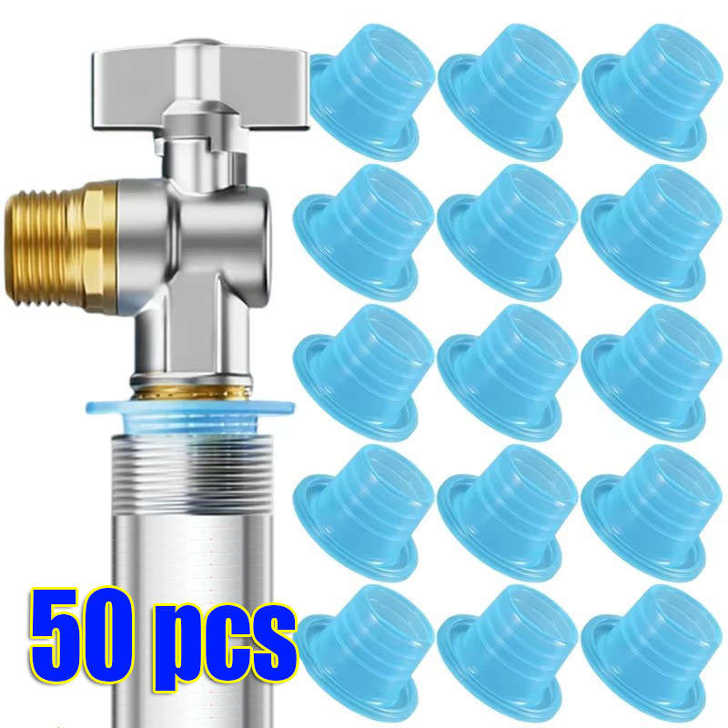 ปะเก็นปิดผนึกก๊อกน้ําซิลิโคนสากล-แหวนเครื่องซักผ้าป้องกันการรั่วสําหรับวาล์วสามเหลี่ยม, ปลั๊กท่อยางป้องกันการจุ่ม