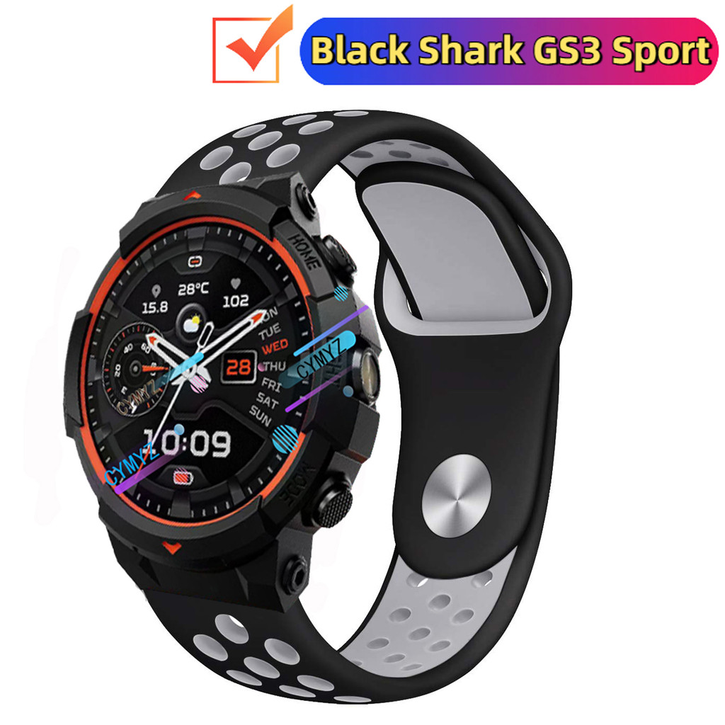 Black Shark GS3 Sport Strap สายซิลิโคน Black Shark GS3 Sport Smart watch Strap สายนาฬิกา สายรัดข้อมื
