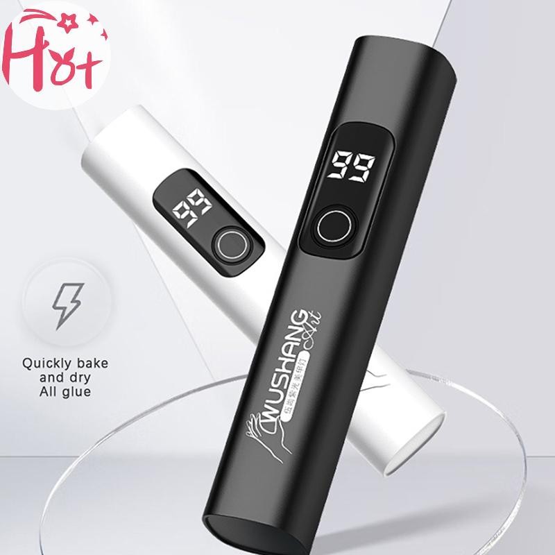 GE มือถือ UV LED โคมไฟสําหรับเจล USB เครื่องเป่าเล็บ Fast Curing แบบพกพา DIY ที่บ้าน เล็บ Salon Square