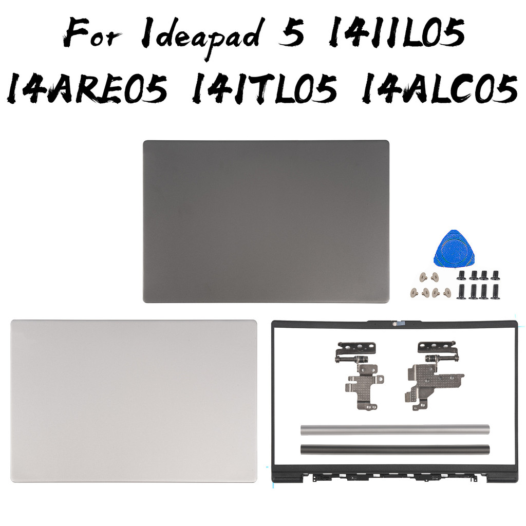 ใหม่สําหรับlenovo Ideapad 5-14ALC05 14IIL05 14ARE05 14ITL05 LCDปกหลัง/Bezel/บานพับอะไหล่เปลี่ยน