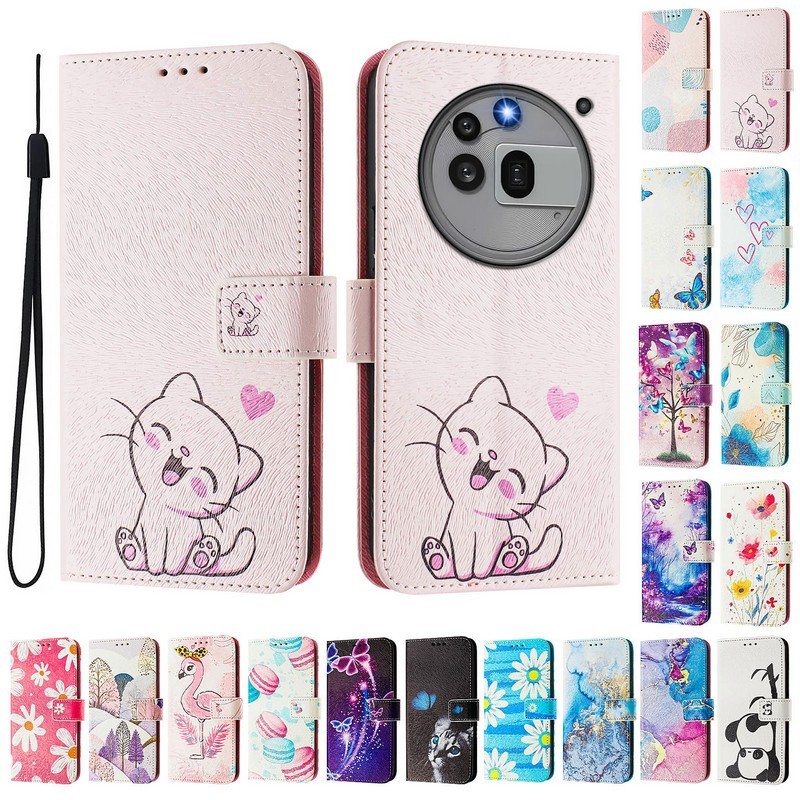 Casing For Nothing Phone 3a Pro Case Cute Painted Pattern Flip Phone Case for Nothing Phone 3a Nothi